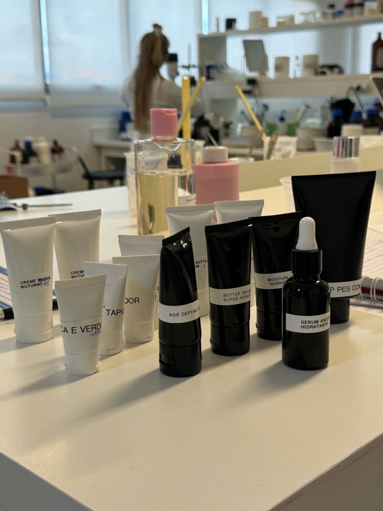 Linha completa de skincare em desenvolvimento